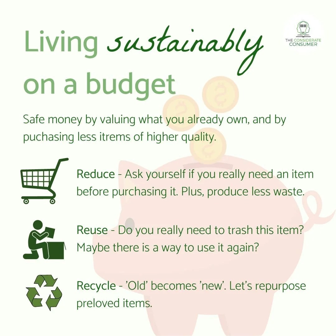 Living Sustainably on a Budget — The Considerate Consumer Living Sustainably on a Budget — The Considerate Consumer